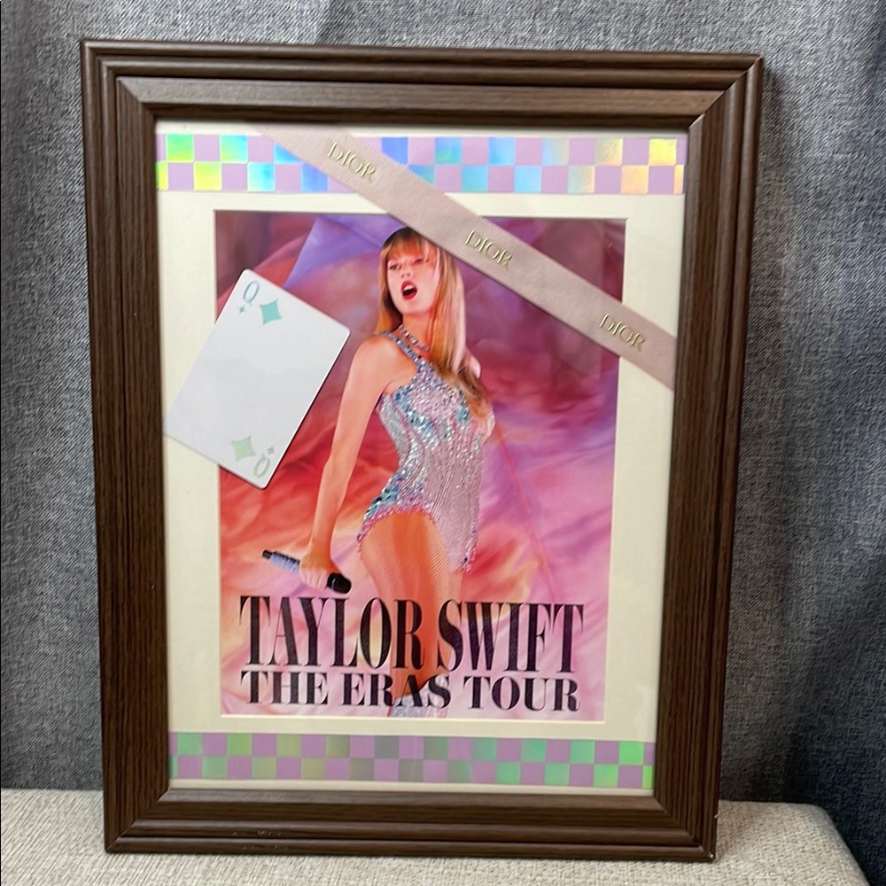 Taylor Swift Eras Tour & Dior Joy Playing Card Queen of Diamonds